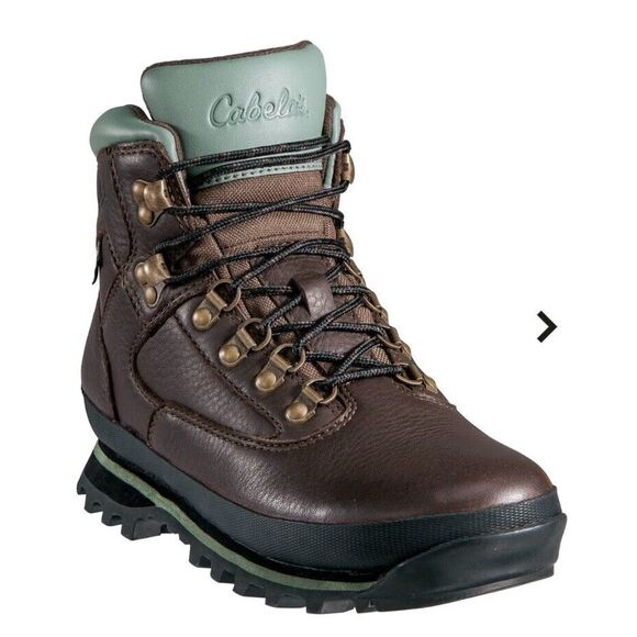 New Cabela's Brown Leather XS Trek Gore Tex Vibram RimRock Hikers Women's Size 6 - Picture 1 of 10